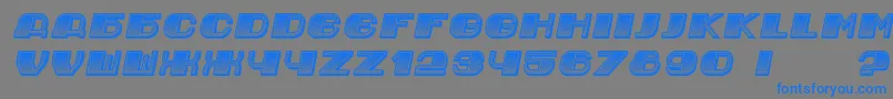 JurijGradient Italic Font – Blue Fonts on Gray Background