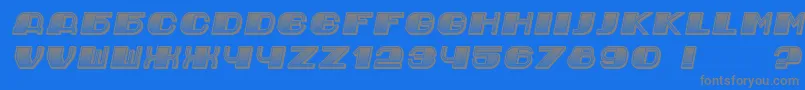 fuente JurijGradient Italic – Fuentes Grises Sobre Fondo Azul
