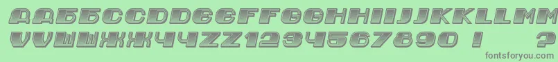 Weitere Informationen zur JurijGradient Italic-Schriftart JurijGradient Italic-Schriftart – Graue Schriften auf grünem Hintergrund