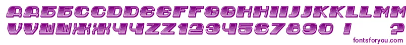JurijGradient Italic-Schriftart – Violette Schriften