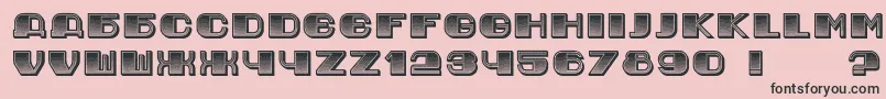 JurijGradient Font – Black Fonts on Pink Background