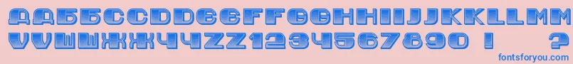 JurijGradient Font – Blue Fonts on Pink Background