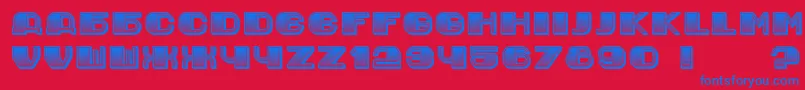 JurijGradient Font – Blue Fonts on Red Background