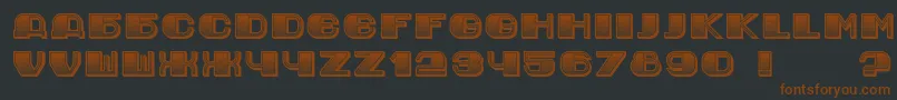 JurijGradient Font – Brown Fonts on Black Background