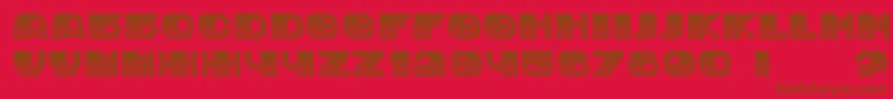 JurijGradient Font – Brown Fonts on Red Background