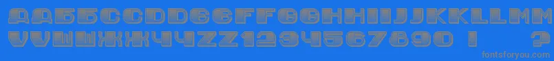 fuente JurijGradient – Fuentes Grises Sobre Fondo Azul
