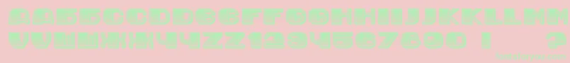 JurijGradient Font – Green Fonts on Pink Background