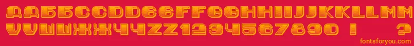 fuente JurijGradient – Fuentes Naranjas Sobre Fondo Rojo