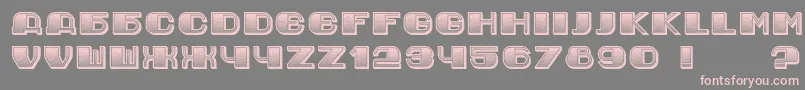 JurijGradient Font – Pink Fonts on Gray Background