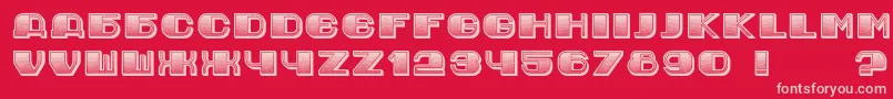 JurijGradient-Schriftart – Rosa Schriften auf rotem Hintergrund