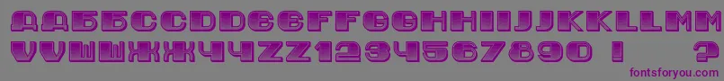 JurijGradient Font – Purple Fonts on Gray Background