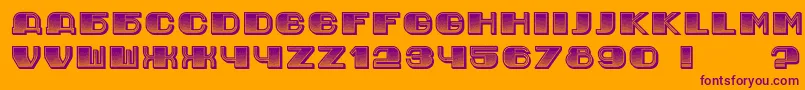 JurijGradient Font – Purple Fonts on Orange Background