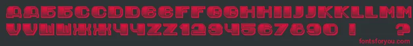 JurijGradient Font – Red Fonts on Black Background