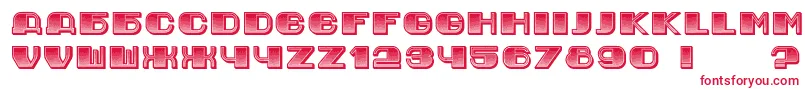 Шрифт JurijGradient – красные шрифты на белом фоне