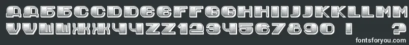JurijGradient Font – White Fonts on Black Background