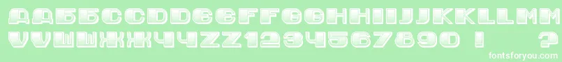 JurijGradient Font – White Fonts on Green Background