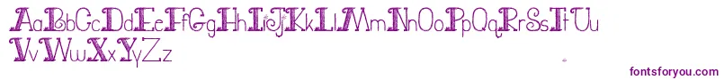 JuryDutyFont Font – Purple Fonts on White Background
