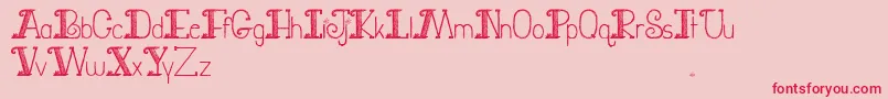 JuryDutyFont Font – Red Fonts on Pink Background