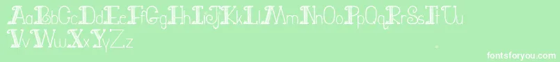 JuryDutyFont Font – White Fonts on Green Background