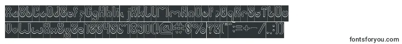 Шрифт JUSSTA Hollow Inverse – рельефные шрифты