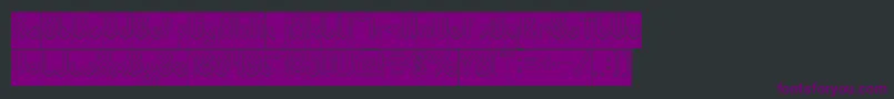 JUSSTA Hollow Inverse Font – Purple Fonts on Black Background