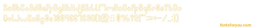 JUSSTA Hollow Font – Orange Fonts