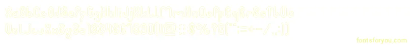 JUSSTA Hollow Font – Yellow Fonts