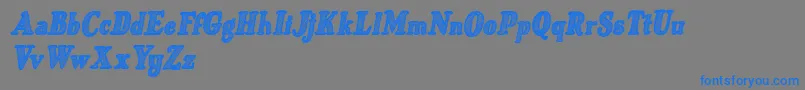 Police Just Mandrawn Italic – polices bleues sur fond gris
