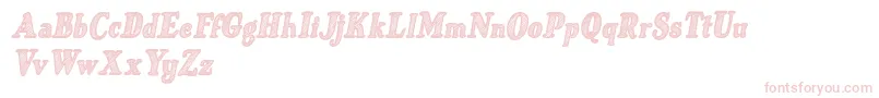 Just Mandrawn Italic Font – Pink Fonts on White Background