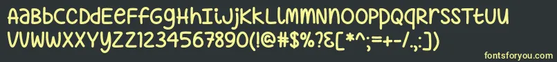 Just Sayin   Font – Yellow Fonts on Black Background