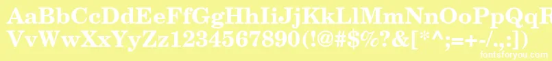 AgNewHandbookBoldBold Font – White Fonts on Yellow Background