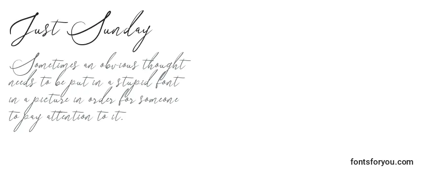 Schriftart Just Sunday (131262)