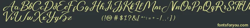 More about Just Sweet Demo Font Just Sweet Demo Font – Yellow Fonts on Black Background