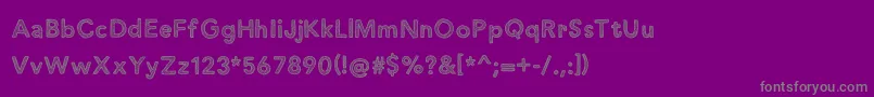 justaddwaterDEMO-Schriftart – Graue Schriften auf violettem Hintergrund