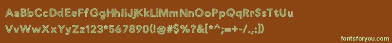 justaddwaterDEMO Font – Green Fonts on Brown Background