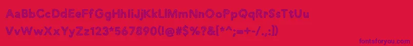 justaddwaterDEMO Font – Purple Fonts on Red Background