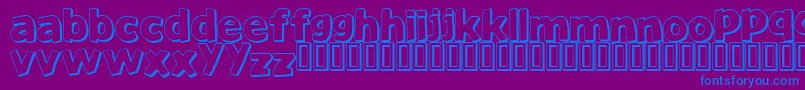 fuente JustAnotherFont – Fuentes Azules Sobre Fondo Morado