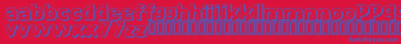 JustAnotherFont Font – Blue Fonts on Red Background