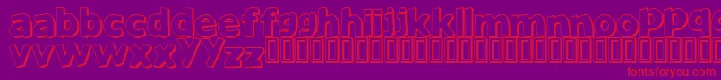 fuente JustAnotherFont – Fuentes Rojas Sobre Fondo Morado