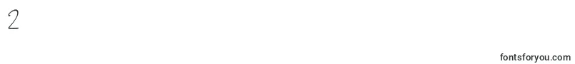 JustBlossom-Schriftart – Schriften für die Ziffer 2