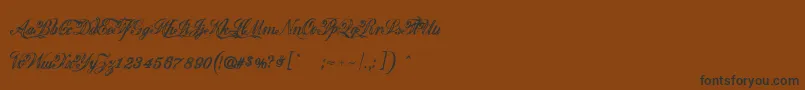 Шрифт Justice by Dirt2 – чёрные шрифты на коричневом фоне