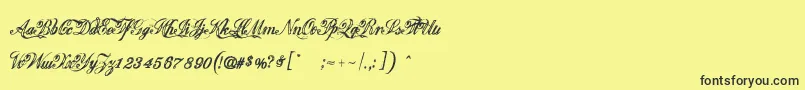 Justice by Dirt2 Font – Black Fonts on Yellow Background