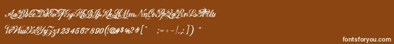 Justice by Dirt2 Font – White Fonts on Brown Background
