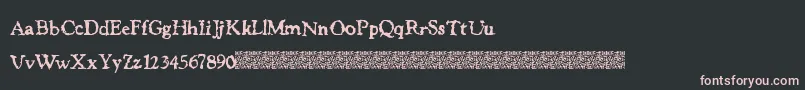 JusticeWanted Font – Pink Fonts on Black Background