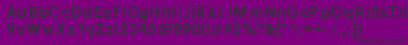 JustOldFashion Condensed Font – Black Fonts on Purple Background