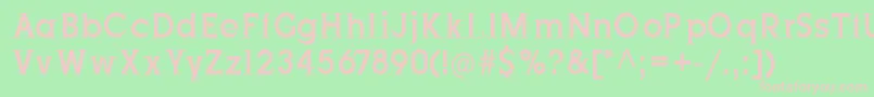 JustOldFashion Condensed Font – Pink Fonts on Green Background