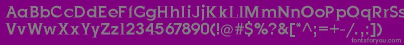 JustOldFashion Font – Gray Fonts on Purple Background