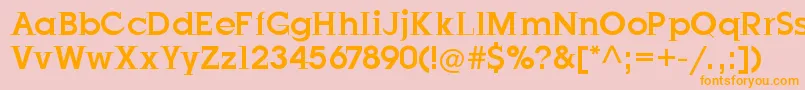 JustOldFashion Font – Orange Fonts on Pink Background