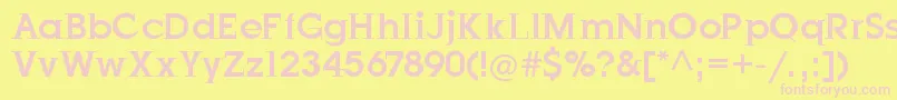JustOldFashion Font – Pink Fonts on Yellow Background