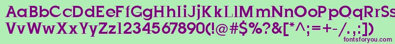 JustOldFashion Font – Purple Fonts on Green Background